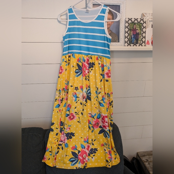 Gorgeous Pixie Girls Maxi Dress (Heavy Material)🇺🇸  Size 10-12 - Picture 1 of 2